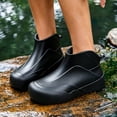 thumbnail image 2 of Women's Short Ankle Rain Boots Waterproof Non Slip PVC Rubber Slip On Garden Shoes, 2 of 6