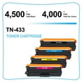 thumbnail image 3 of TN433 Compatible Toner Replacement for Brother TN433 TN-433BK TN-433C TN-433M TN-433Y MFC-L8900Cdw HL-L8360Cdw HL-L8260Cdw High Yield (Black, Cyan, Magenta, Yellow, 4-Pack), 3 of 9