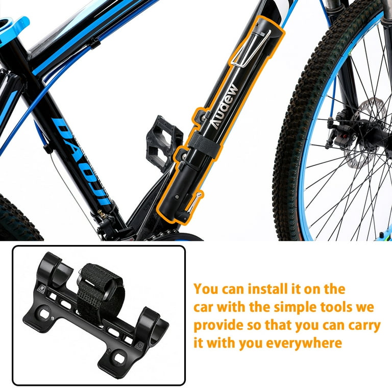 Audew 160 PSI Bike Floor Pump Air Pump for Bike with Ball Needle