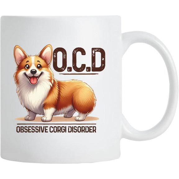 Funny Dog Lover Coffee Mug Cute Cocker Spaniel, Golden Retriever, French Bulldog, Husky Designs - Unique Gift Puppy Owners & Animal Lovers (Life is better with coffee)