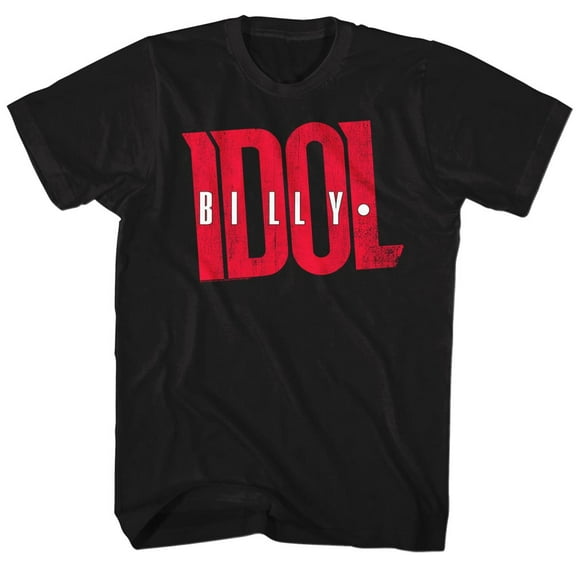 Billy Idol Logo Black Adult T-Shirt