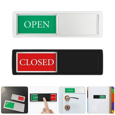 WHAMVOX  2 Pcs Vacant Occupied Bathroom Sign Men and Women Office