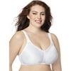 Women's Just My Size 1973 Comfort Strap Lace Wirefree Minimizer Bra (White 44D)