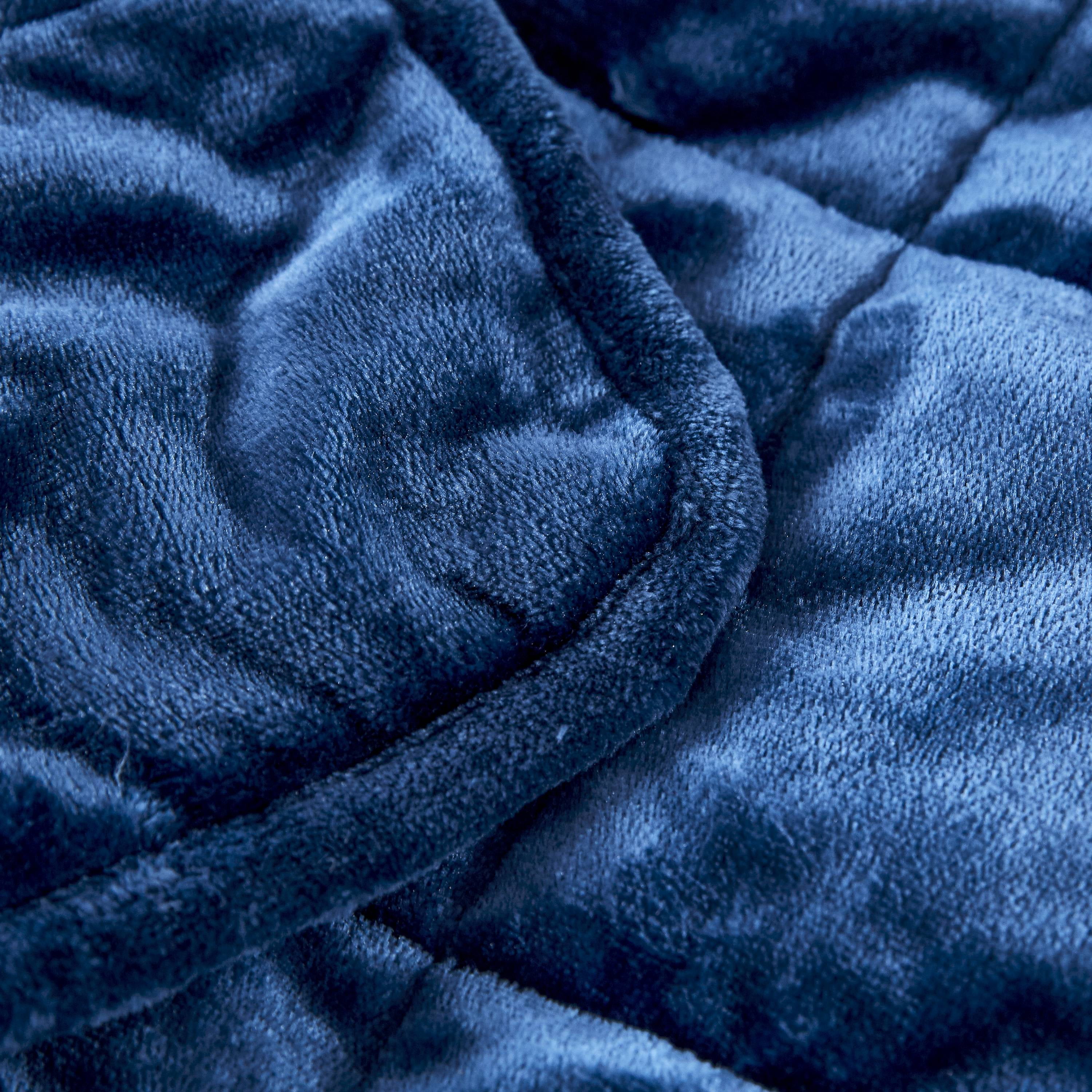 Sutton Home Fashions 20 lbs Weighted Comforter Twin 66"x86", Navy