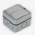 thumbnail image 3 of 20A 2 Gang/Weatherproof Junction Box/ Outdoor Switch/ Switch Waterproof IP66 ABS, 3 of 9
