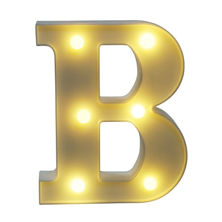 

Kaacd LED Letter Lights Light Up Plastic Letters Standing Hanging Warm Wihte Light