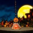 thumbnail image 6 of Halloween Animated Witch Broom with Light and Sound Effects,Moving Witch Figurine,Battery-Powered Flying Broomstick Decor for Halloween Party Indoor Outdoor Decoration, 6 of 7