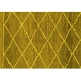 thumbnail image 1 of Ahgly Company Machine Washable Indoor Rectangle Abstract Yellow Modern Area Rugs, 7' x 9', 1 of 4