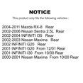 thumbnail image 2 of SIM Rear Semi-Metallic Disc Brake Pads SIM-900 for Car Nissan Sentra Mazda RX-8 Maxima INFINITI I35 I30 G20, 2 of 8