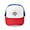 Red/Blue/White, variant on - Happy First Day Of School Welcome Back Retro - Adjustable Unisex Printed Trucker Hat with Mesh Back