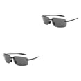thumbnail image 3 of Minnieouse Gafas de sol deportivas para PC con protección solar de amplia aplicación antiradiación Gafas de sol sin marco de moda Piezas grises piezas grises negras 2Conjunto, 3 of 6