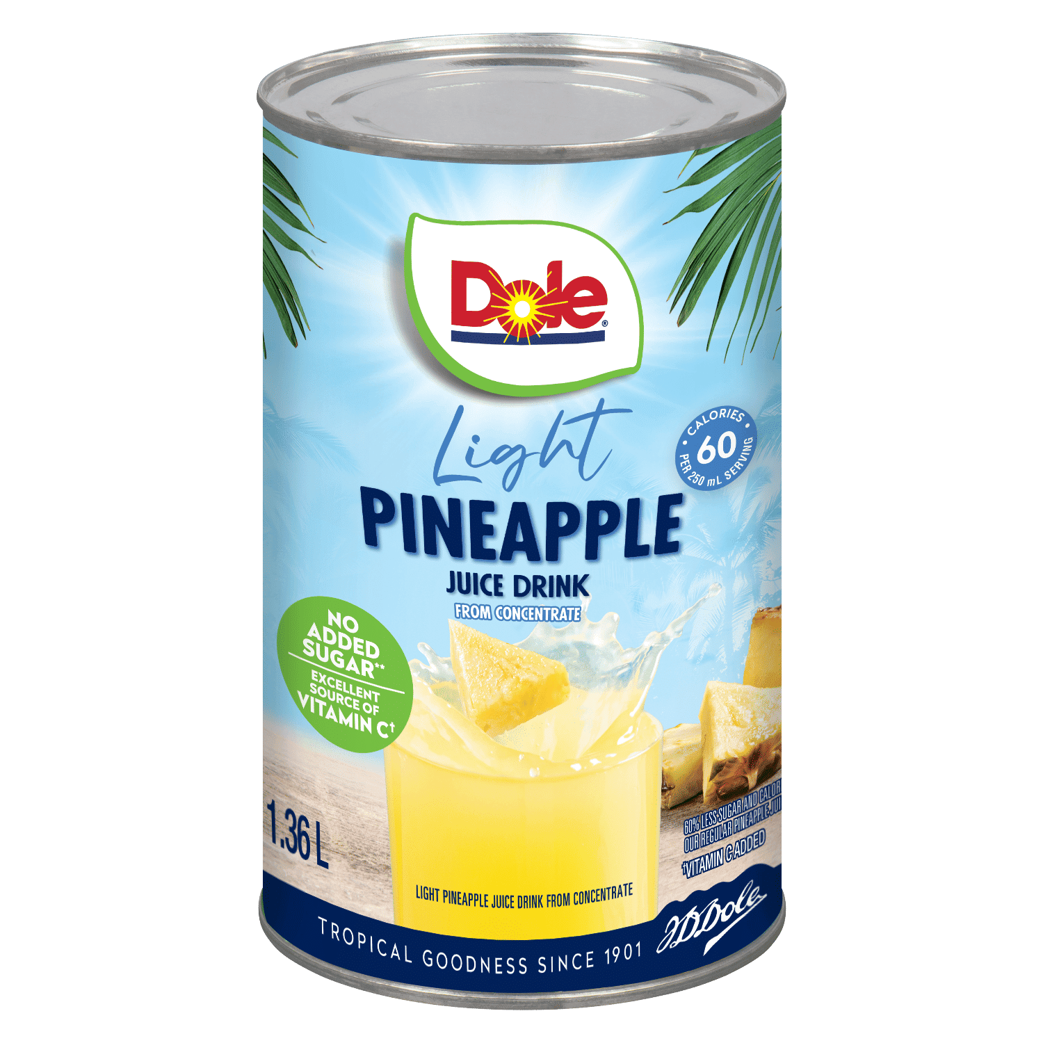 Boisson légère au jus d’ananas DOLE Dole légère au jus d’ananas