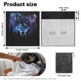 thumbnail image 7 of Drydeepin Wolf Galaxy Car Seat Cover Towel Backseat Breathable Rear Bench Towel Seat Covers Non-Slip Universal Fit for Sedan Trucks Van SUV, Automotive Seat Protector, 7 of 7