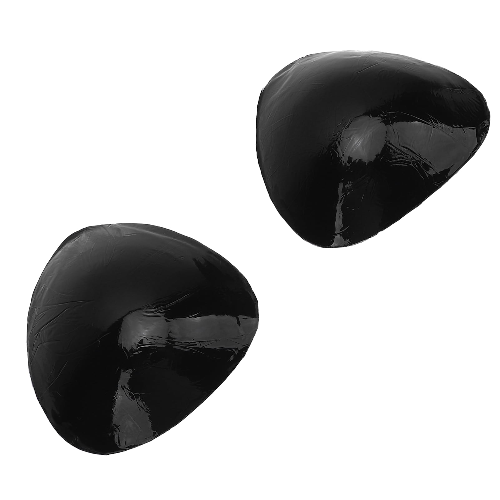 Double Sided Sticky Bra Inserts Self Adhesive Foam Breast Enhancer Pads for Swimsuit and Bikini, B Cup Black Color (1 Pair / 2 Pieces)