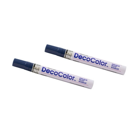 UPC: 0842497157306 | Marvy Uchida Broad Line Opaque Paint Markers 2/Pack marine