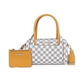 thumbnail image 2 of MKF Collection Adhara Satchel Bag with Pouch Bag, Vegan Leather Circular Print Shoulder Bag by Mia K, 2 of 3