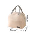 thumbnail image 2 of Dezsed Lunch Bag Clearance Solid Color Twill Bento Bag Portable Insulation Bag Thickened Student Lunch Box Bag Lunch Bag Lunch Bag Beige, 2 of 5