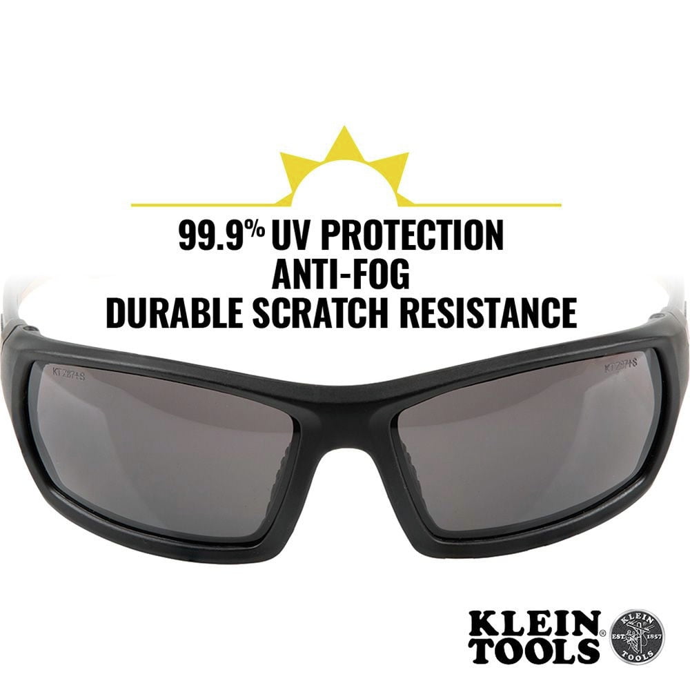 Klein Tools Pro Safety Glasses Full Frame Gray Lens