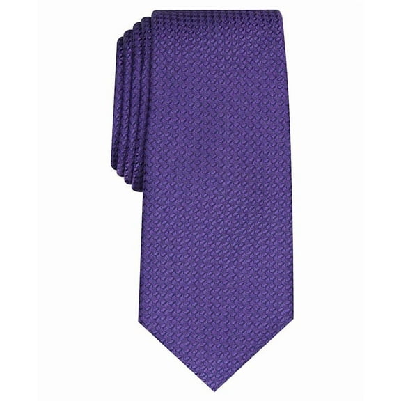 Alfani PURPLE Men's Slim Textured Tie, US One Size