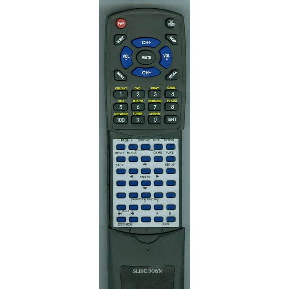 Replacement Remote for DENON 30701014000AD, RT30701014000AD, RC1181, AVRE300