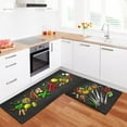 thumbnail image 4 of Color Art Anti-Fatigue Kitchen Mats Set of 2, Padded Kitchen Mats and Rugs, Kitchen Standing Mats Black Kitchen Rug Waterproof Non-Slip Kitchen Sliders for Kitchen, Laundry Room 17x30+17x47 Inch, 4 of 6