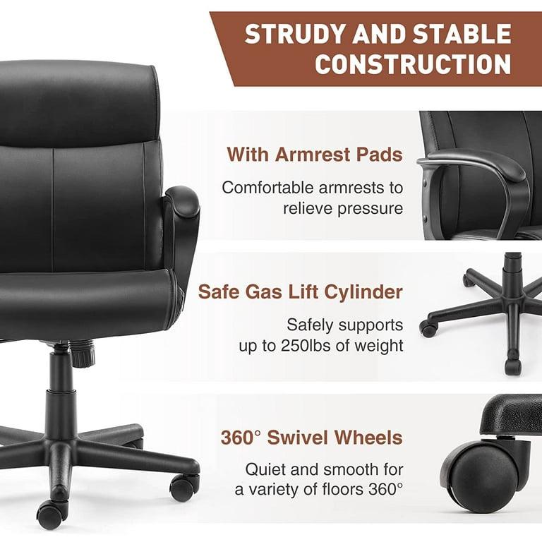 Office chair online armrest height