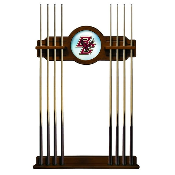 Boston College Solid Wood Cue Rack with a Chardonnay Finish