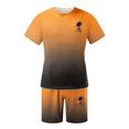 thumbnail image 1 of toraway Costume Homme Coupe Régulière 42R Costume Décontracté Homme Grande Taille Manches Courtes Col Rond Ensemble Sport Décontracté Petit Imprimé Noix de Coco L, 1 of 4