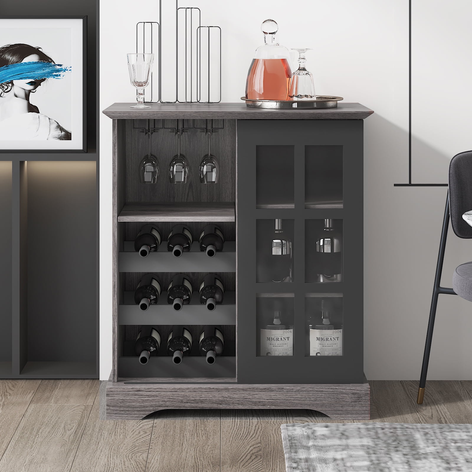 Buy Sogesfurniture Bar with Wine Rack, Wine with
