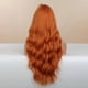 thumbnail image 3 of Peluca de estilo ondulado para mujer, cabello largo y rizado de color naranja, peluca con fibra química para la cabeza, 3 of 4