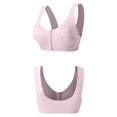 thumbnail image 5 of VISALY Front Closure Bras for Women, High Support Adjustable Strap Full Coverage Up Bras Comfortable No Underwire S, Wireless Bra, Front Closure Bras for Women, Bras, 36-46, 5 of 6