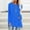 Blue, variant on Womens Tunic Tops Long Sleeve Round Neck Soft Loose Long Blouse Shirts Side Split Casual Long T Shirts to Wear with Leggings