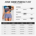 thumbnail image 6 of KLL Nautical Anchors Pattern Workout Shorts for Women Scrunch Short Gym Yoga Running Sport Active Exercise Fitness Shorts, 6 of 8
