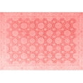 thumbnail image 1 of Ahgly Company Machine Washable Indoor Rectangle Abstract Red Modern Area Rugs, 2' x 4', 1 of 4