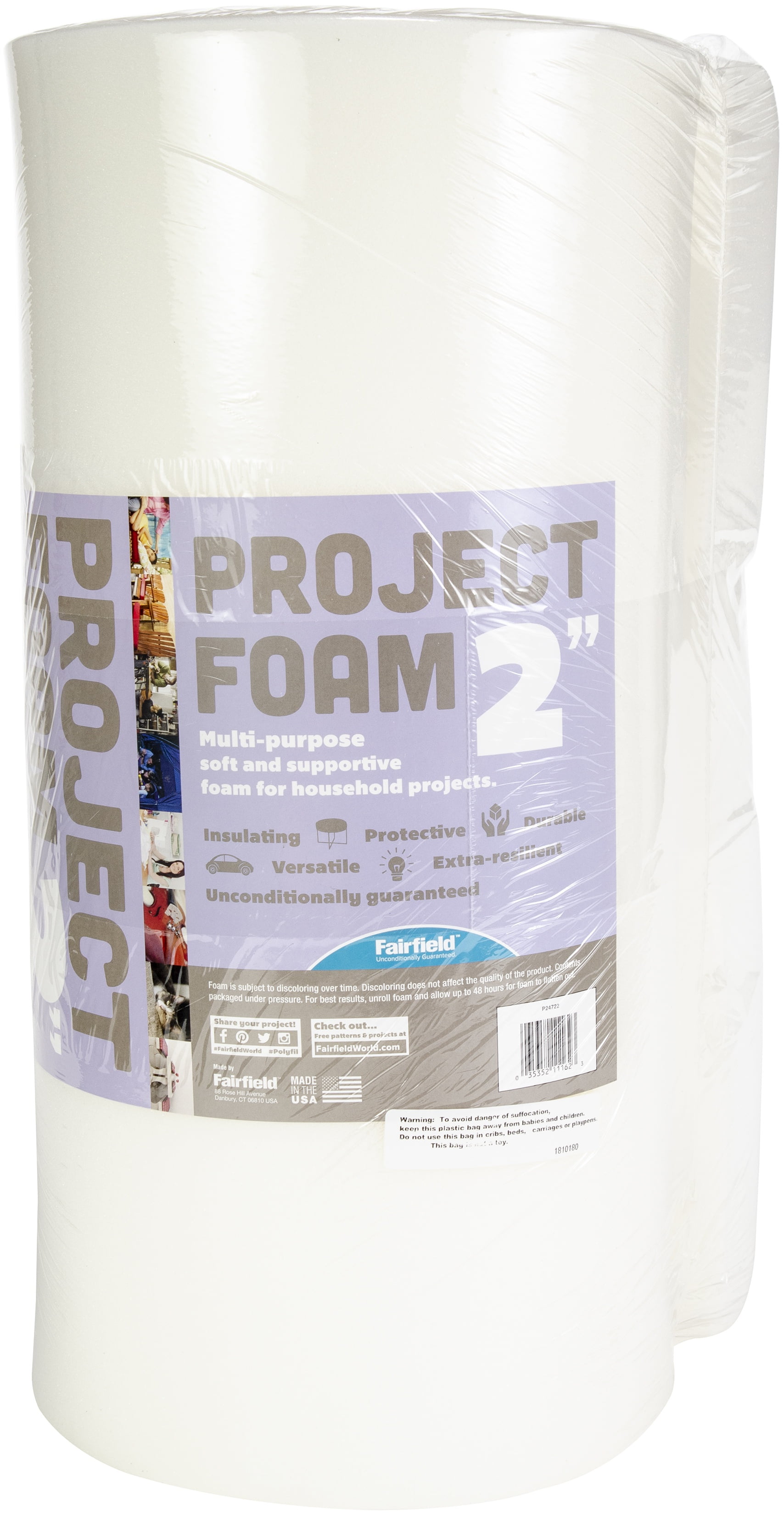 White thick x 5 in Jaybird & Mais 30/31 Adhesive Foam: 1/4 in x 6 ft. 