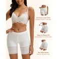 thumbnail image 4 of INNERSY Womens Lace Slip Shorts Smooth Anti Chafing Boyshorts Under Dresses Underwear(M,White), 4 of 9