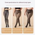 thumbnail image 2 of Leggings de cintura alta para mujer – Pantalones estampados suaves y opacos con control de barriga para correr, ciclismo, yogaGris bL(60-100KG), 2 of 5