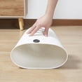 thumbnail image 4 of Trash Can Waste Basket Garbage Bin Large Capacity Hands Free Open Top Clean and Hygienic for Kitchen Bathroom Bedroom Living Room Office Small 10x8x8 Inch Purple, 4 of 4