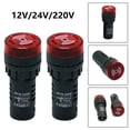 thumbnail image 2 of 2 Pcs AD16-22SM Alarme Lumineuse AC DC12V 24V 220V buzzer flash Rouge, 2 of 9