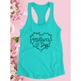 thumbnail image 3 of Mother's Day Plant Heart Racerback Tank Women -Image by Shutterstock, Female XX-Large, 3 of 4