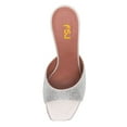thumbnail image 4 of FSJ Women Fashion Square Open Toe Mules Slip On Crystal Flared Heel Sildes Sandals Backless Wedding Dressy Slipper Shoes Size 12 Rhinestones, 4 of 4