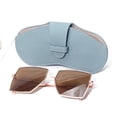 thumbnail image 3 of CSChome Glasses Pouch Stain resistant Glasses Pouch Soft Waterproof Faux Leather Daily Storing Tool Eyewear Protector, 3 of 6