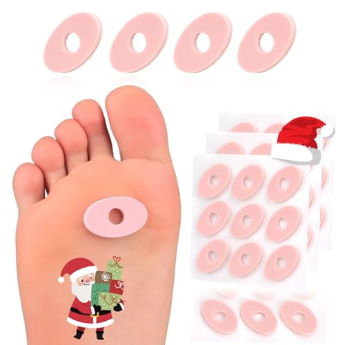Callus Cushions, Oval Corn Pads, Foam Padding with Self-Stick Adhesive, Protects Toes, Foot and Heel from Rubbing and Friction, Pain Relief from Calluses, Corns, Blisters (90 Count)
