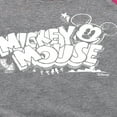 thumbnail image 3 of Disney - Mickey Mouse Chalk Drawing - Toddler & Youth Girls Raglan Graphic T-Shirt, 3 of 5