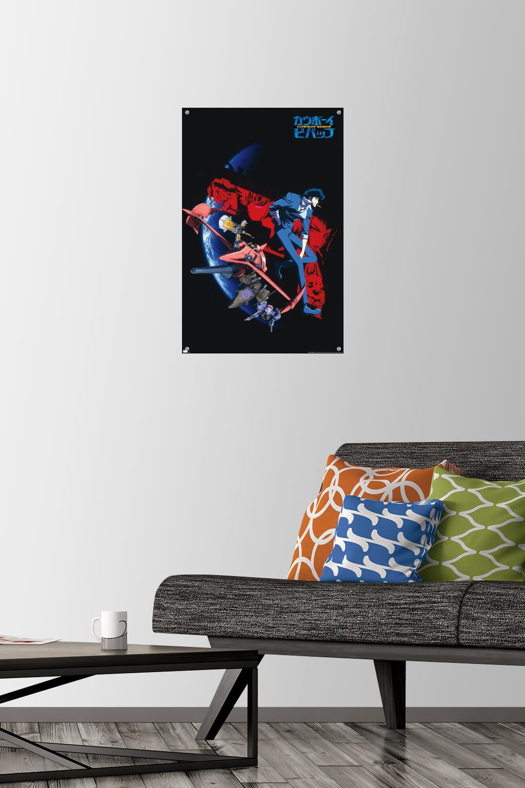 Cowboy Bebop - Key Art Wall Poster with Pushpins, 14.725" x 22.375"