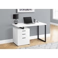 thumbnail image 4 of Monarch Specialties Computer Desk, Home Office, Laptop, Storage Drawers, 48"L, Work, White Laminate, 4 of 13