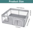 thumbnail image 3 of Baby Playpen, Extra Large 73x61 Inch Baby Playpen, Playard for for Babies and Toddlers, Kids Activity Center Infant Baby Fence with Gate, 3 of 9