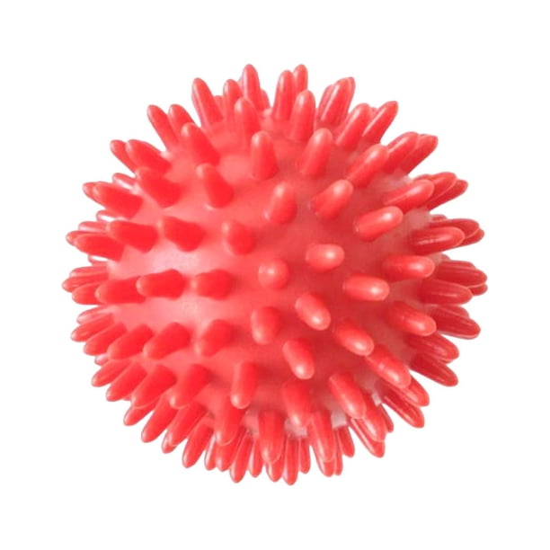 Bolas de masaje con púas, bolas plantares, ejercicio manual, yoga, pilates, masajeador de trabajo Rojo