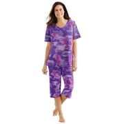 Dreams & Co. Women's Plus Size 2-Piece Capri Pj Set Pajamas