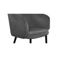 thumbnail image 4 of Meridian Furniture Louise Velvet Dining Chair in Gray, 4 of 7
